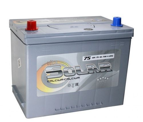 Аккумулятор Ultra Solar Black Asia 6СТ-70 (П.П.) 600А