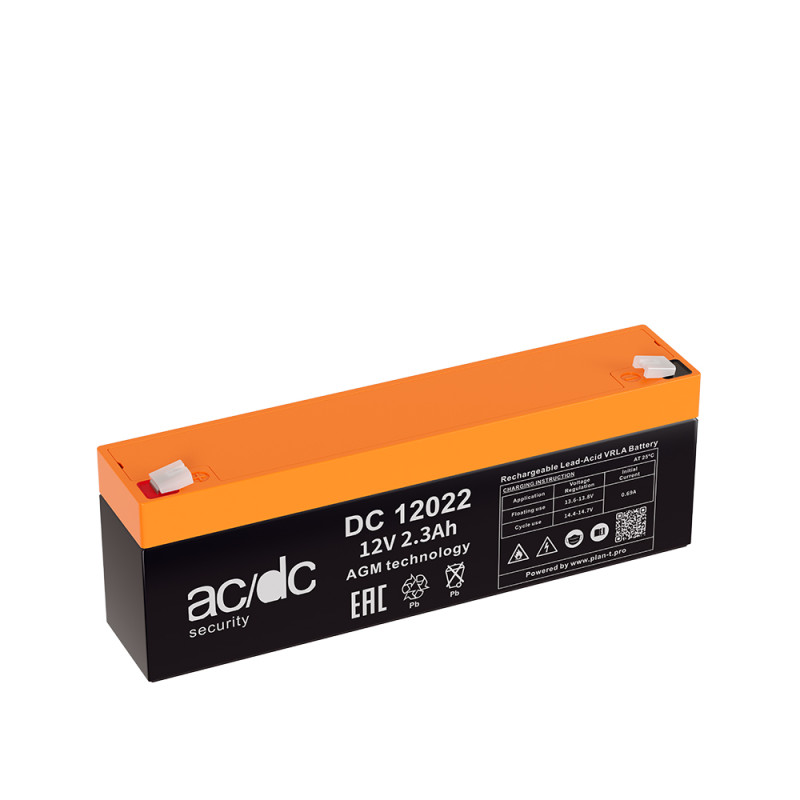 Аккумулятор Ac/Dc security DC12022 (12V 2.2Ah) Fujian Minhua Power Source Co., Ltd