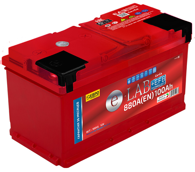 Аккумулятор Elab EFB 6СТ-100 (О.П.) 880А