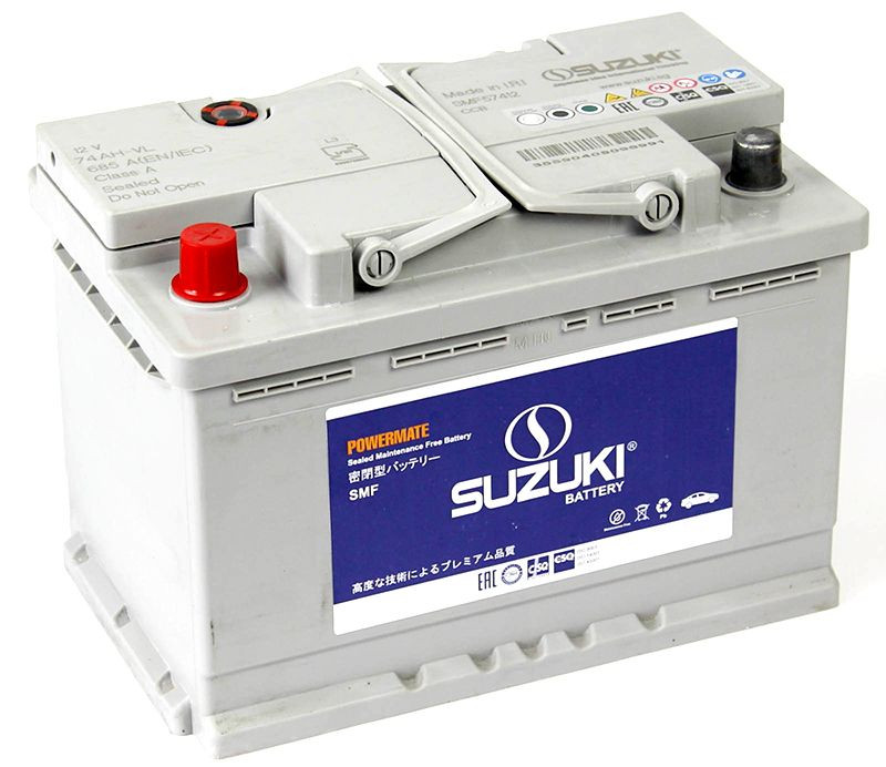 Аккумулятор Suzuki Powermate SMF 6СТ-74 (П.П.) 685А SBIC