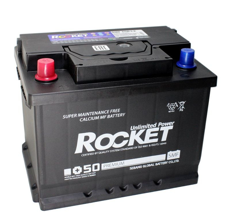 Аккумулятор ROCKET 6СТ-65 (П.П.) 680А